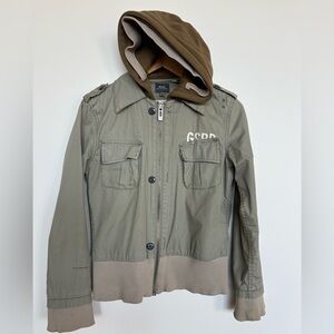 G-Star Raw Vintage Jacket with Hood, Women Size M